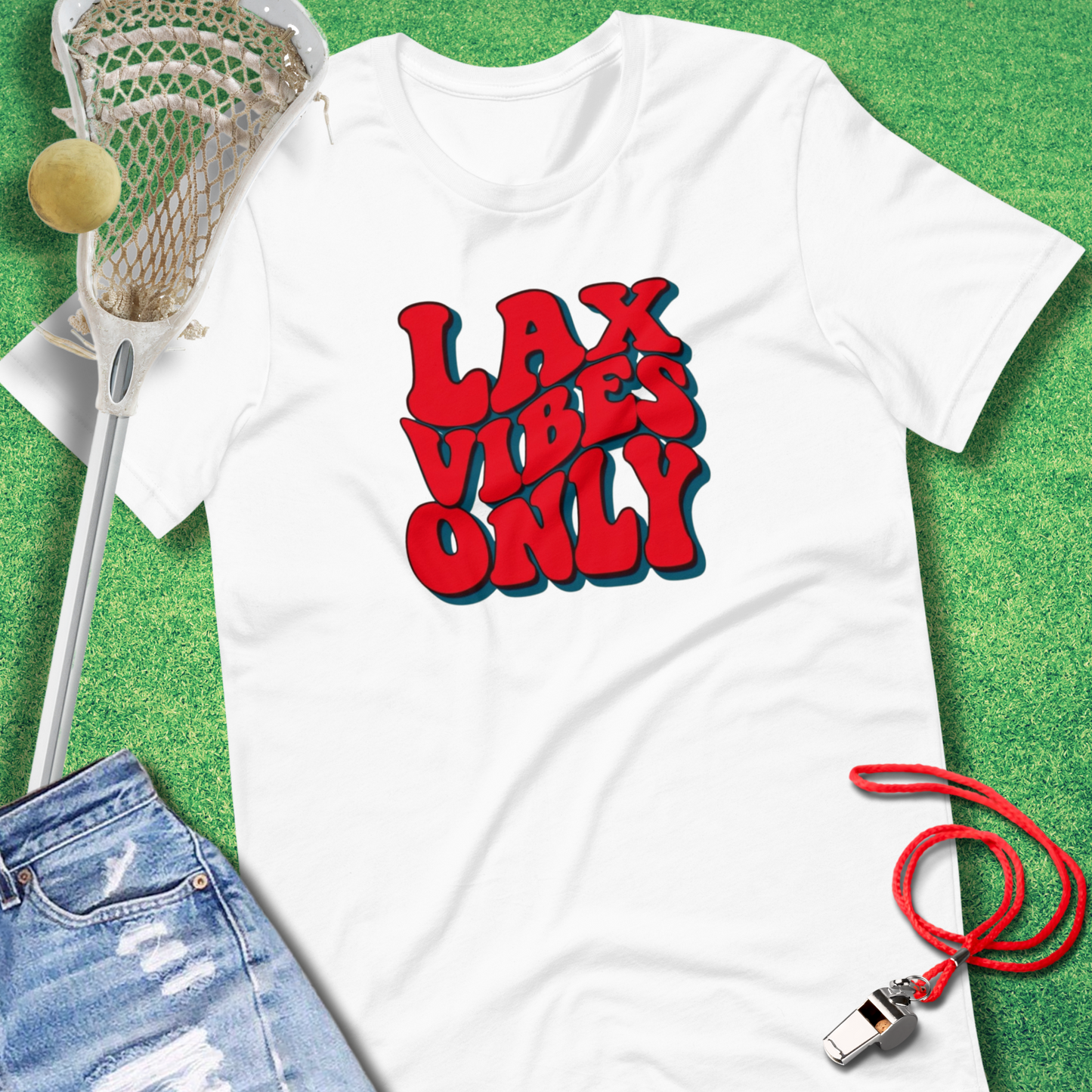 Lax Vibes Only USA T-Shirt