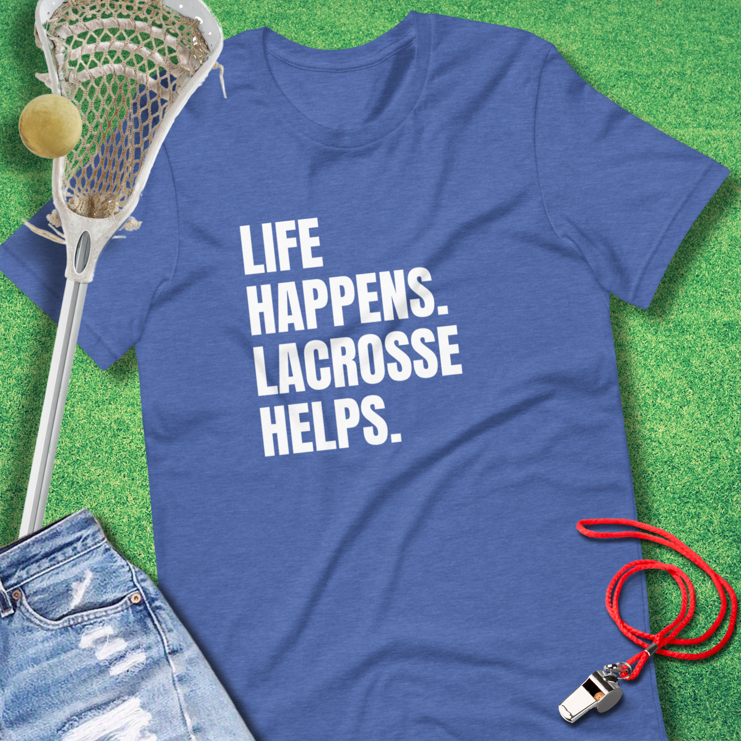 Comfy game day tee for lacrosse parents and athletes