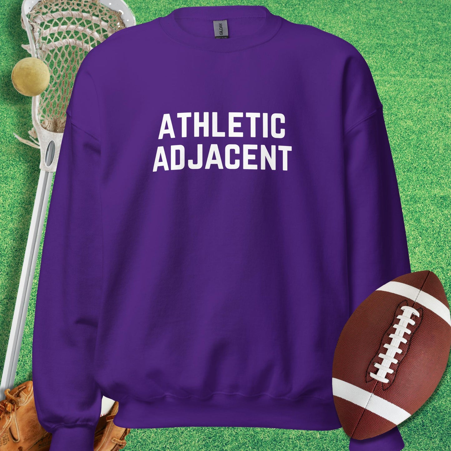 Athletic Adjacent Sweatshirt in Purple - sarcastic sports Sweatshirt | Sideline Gods