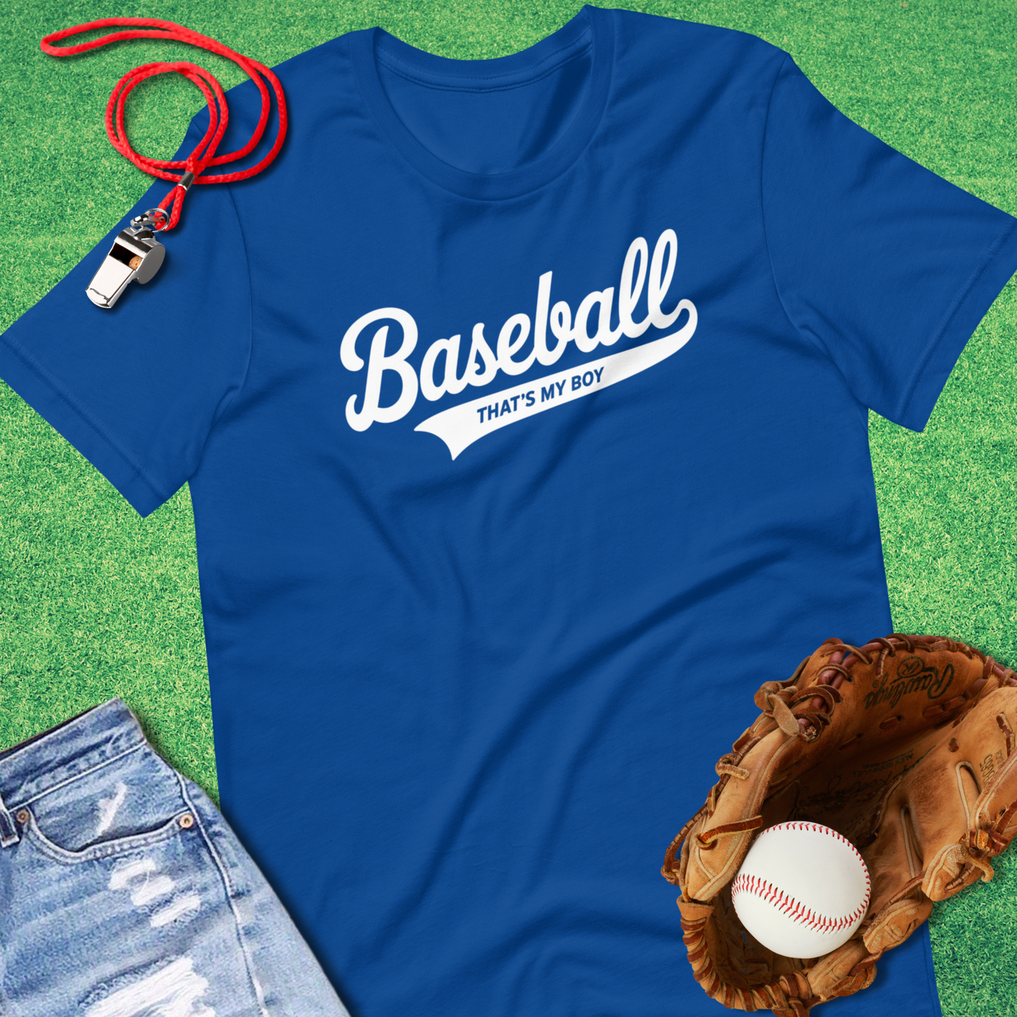 Baseball: Thats My Boy T-Shirt in True Royal - Baseball Dad T-Shirt | Sideline Gods