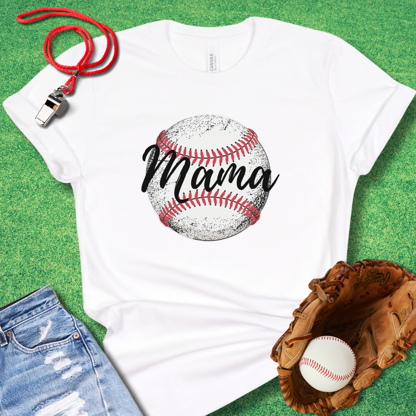 Baseball Mama Icon T-Shirt