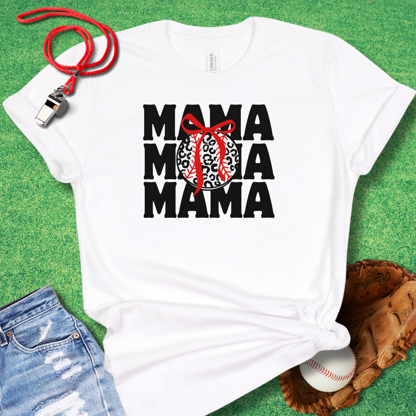 Trendy Baseball Mama T-Shirt