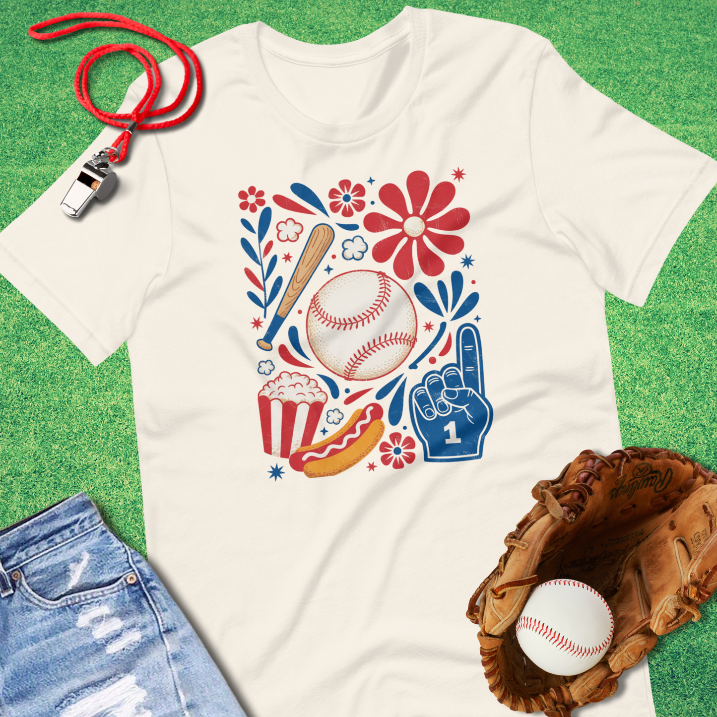 Art Deco Baseball T-Shirt