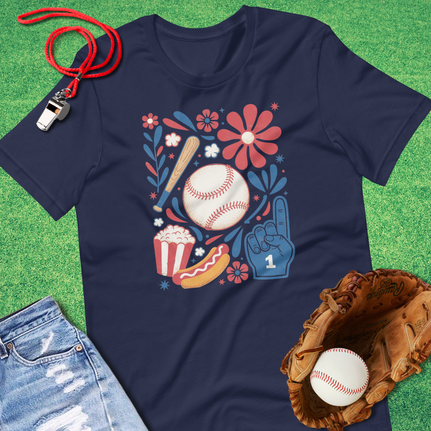 Art Deco Baseball T-Shirt