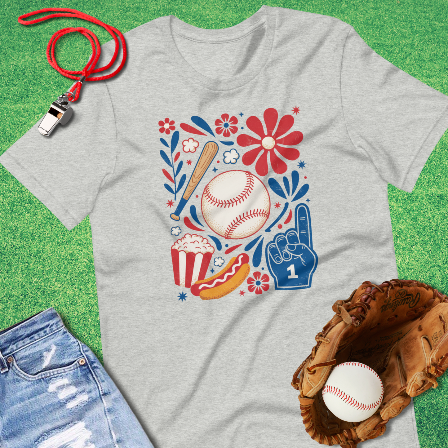 Art Deco Baseball T-Shirt