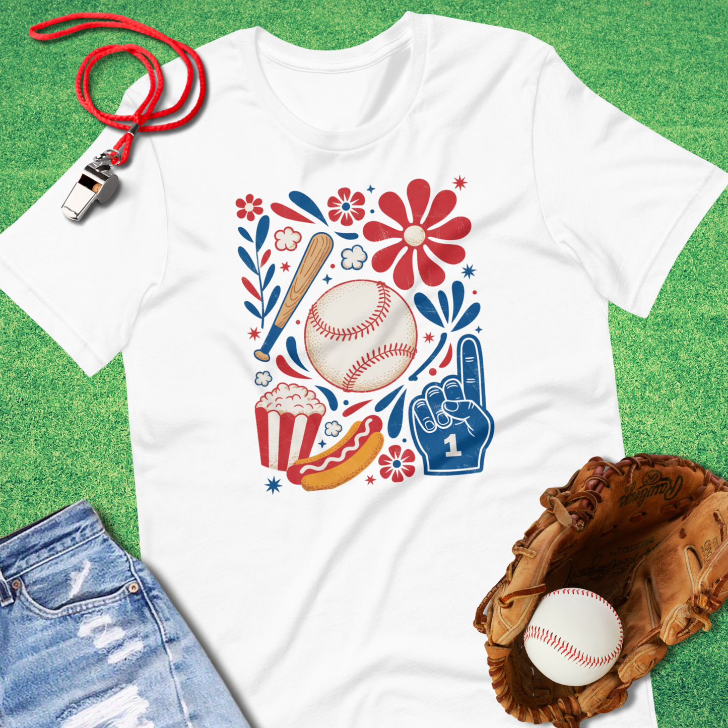 Art Deco Baseball T-Shirt