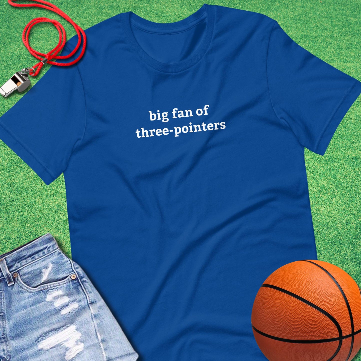 Big Fan of Three Pointers T-Shirt in True Royal - Best Basketball T-Shirt | Sideline Gods