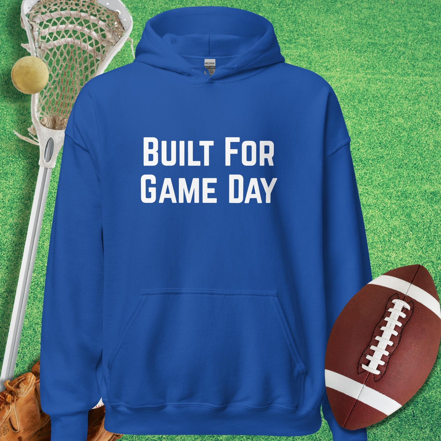 Built For Game Day Hoodie in Royal - funny sideline Hoodie | Sideline Gods