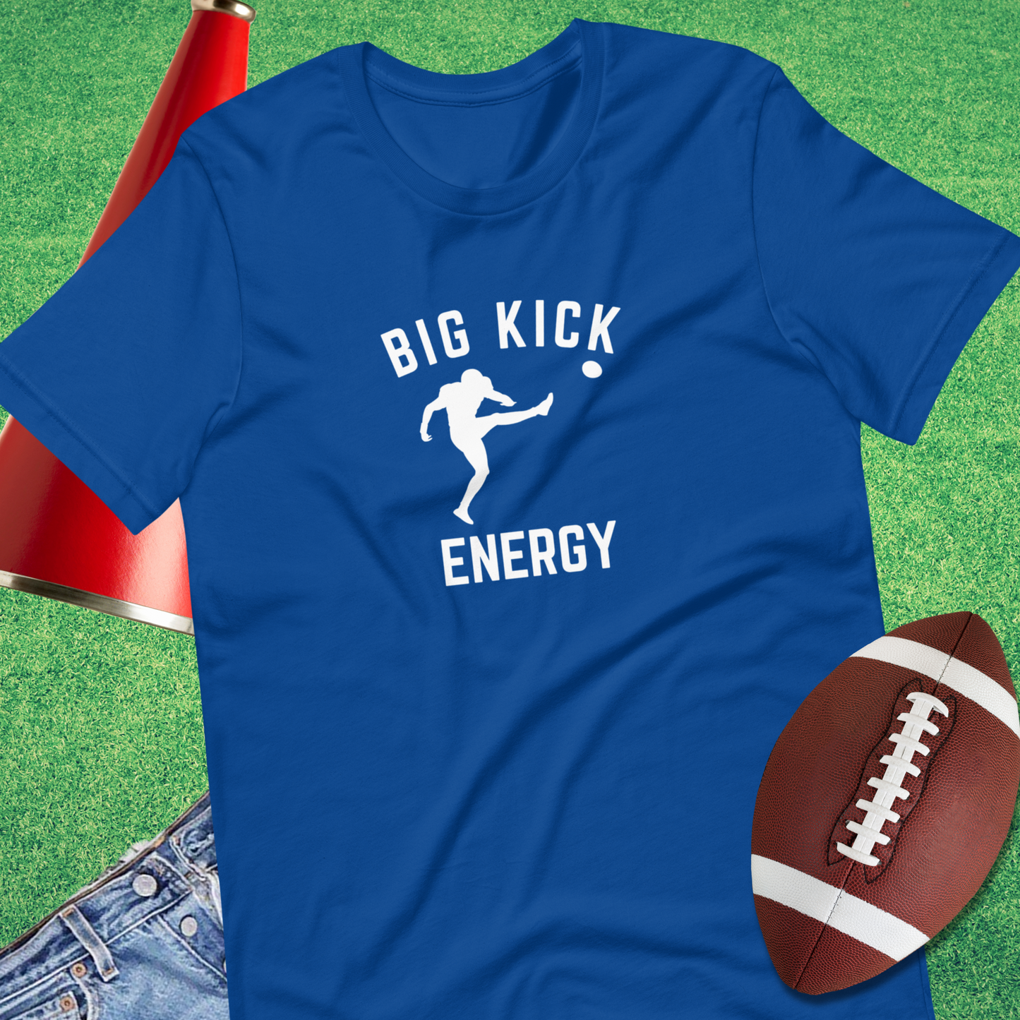Big Kicker Energy Football T-Shirt