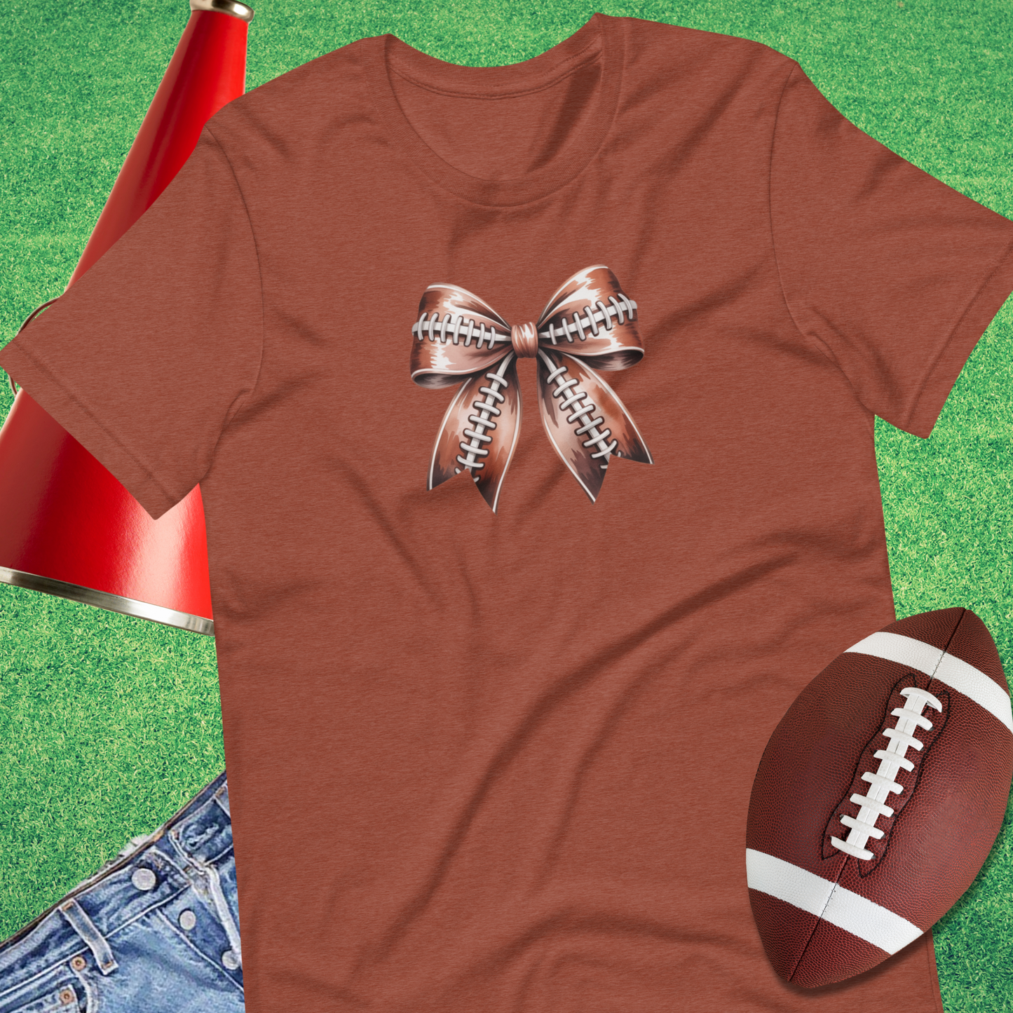Football Bow T-Shirt