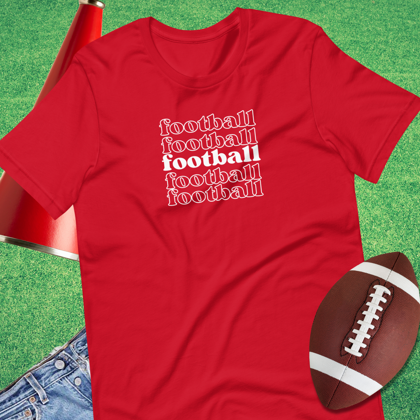 Football on Repeat T-Shirt