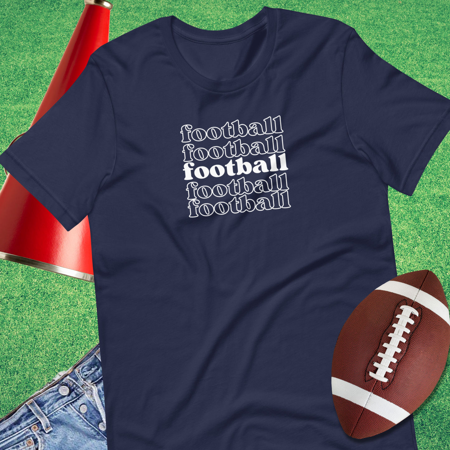 Football on Repeat T-Shirt