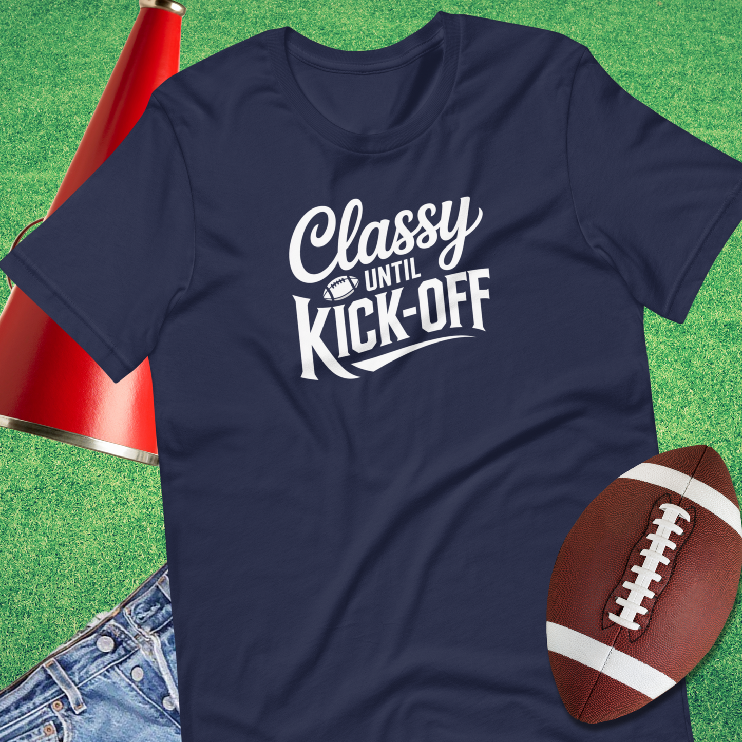funny football shirt for mom who yells style and humor for football mom navy