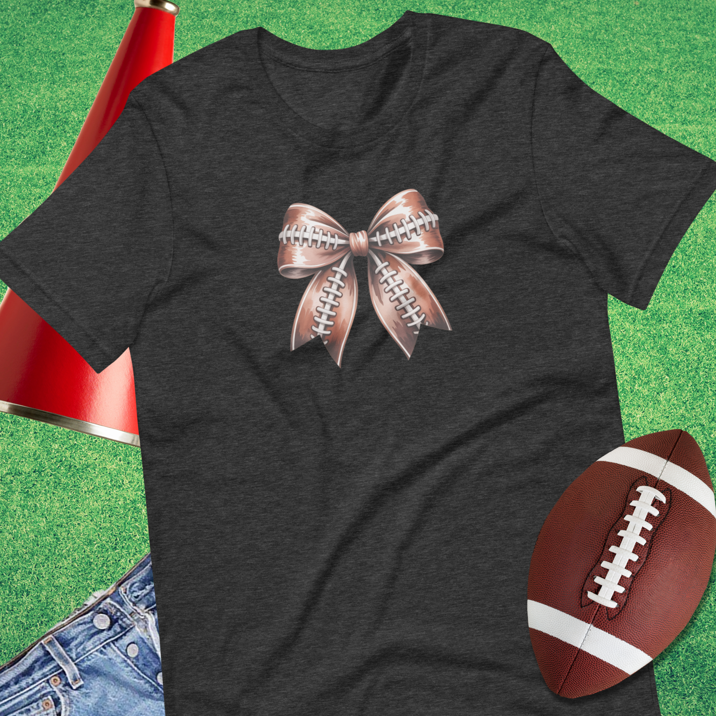 Football Bow T-Shirt