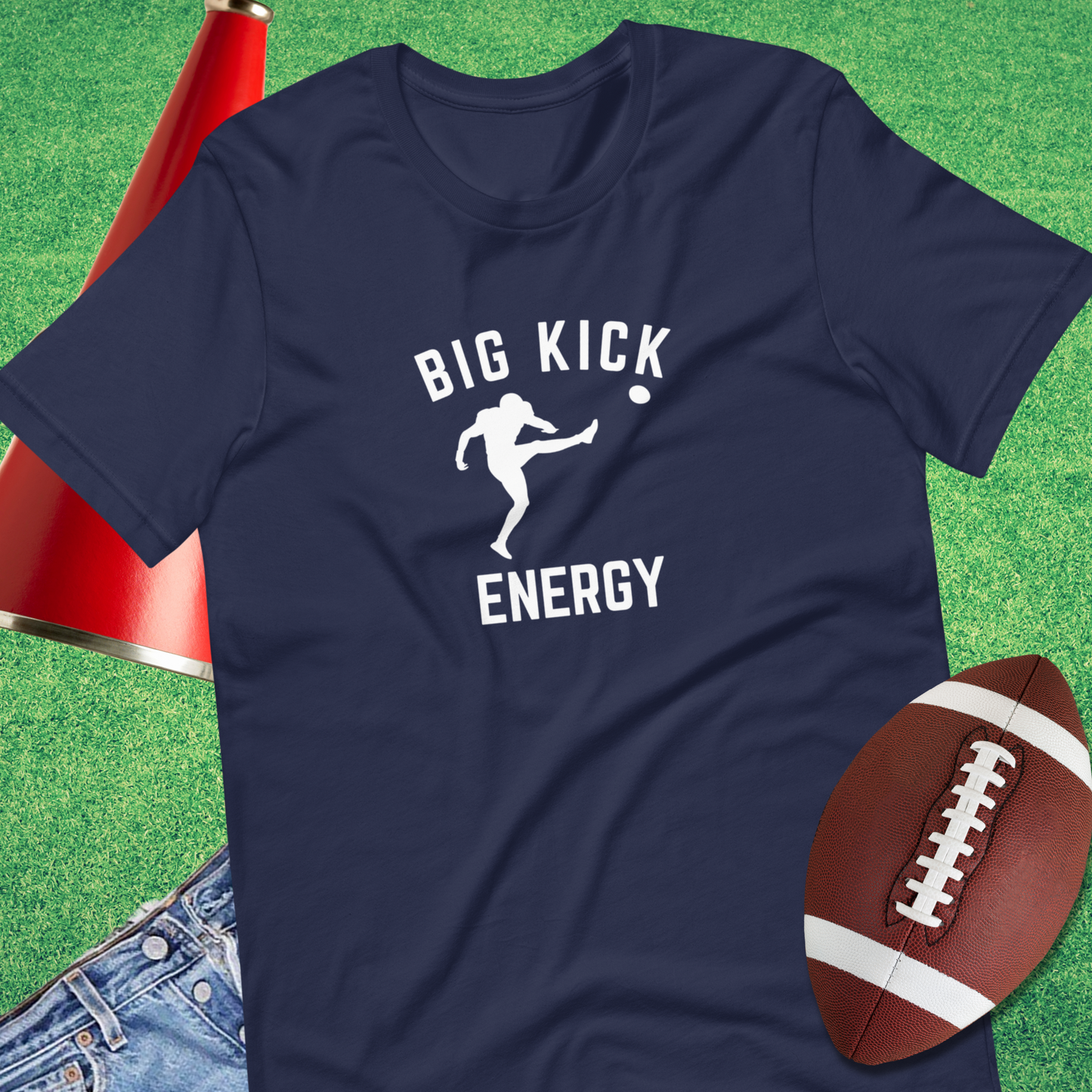 Big Kicker Energy Football T-Shirt