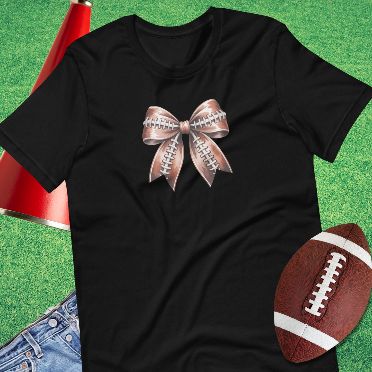 Football Bow T-Shirt