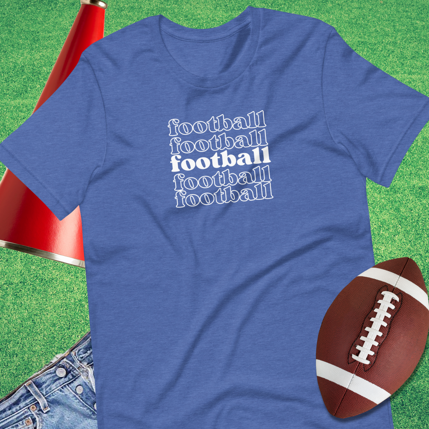Football on Repeat T-Shirt