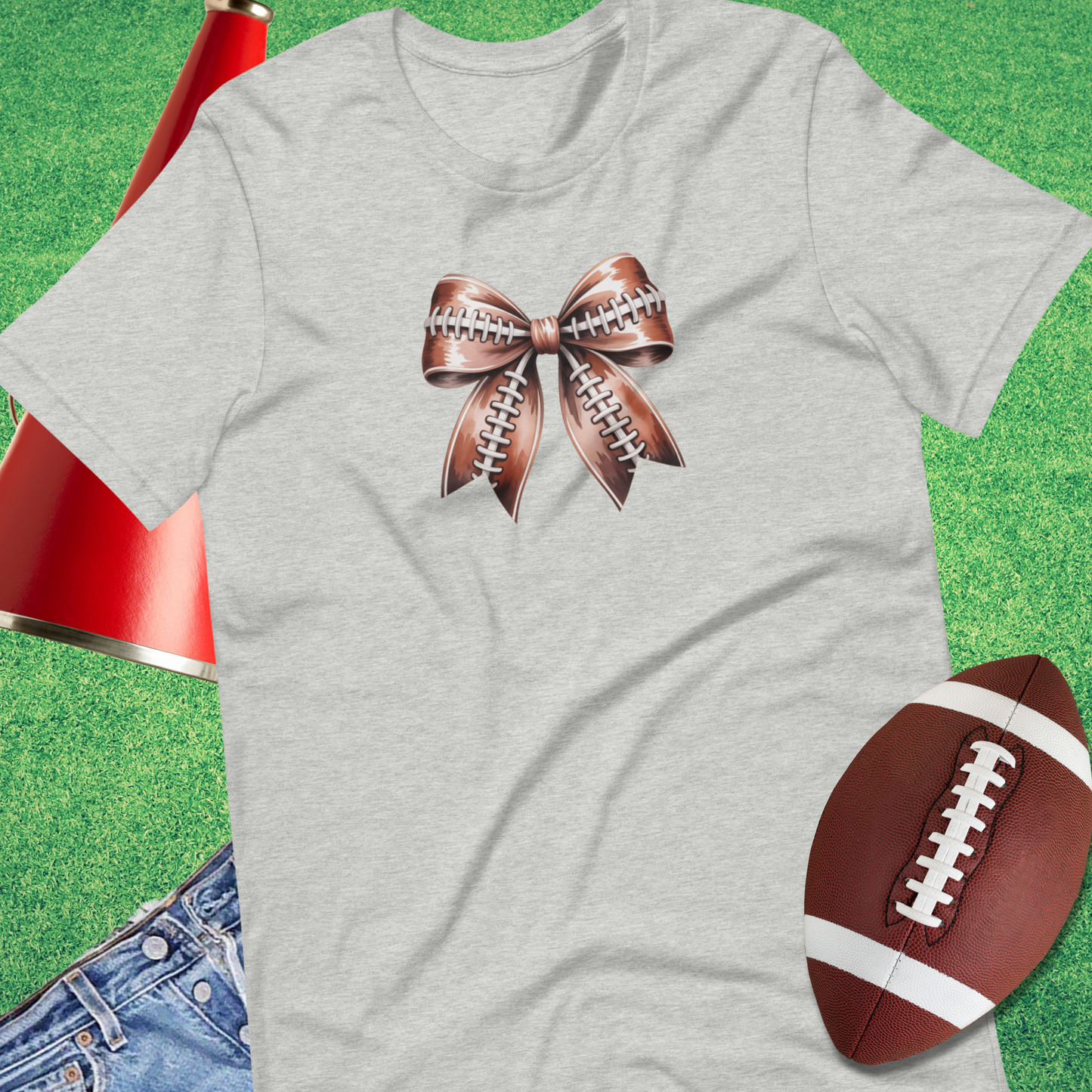 Football Bow T-Shirt
