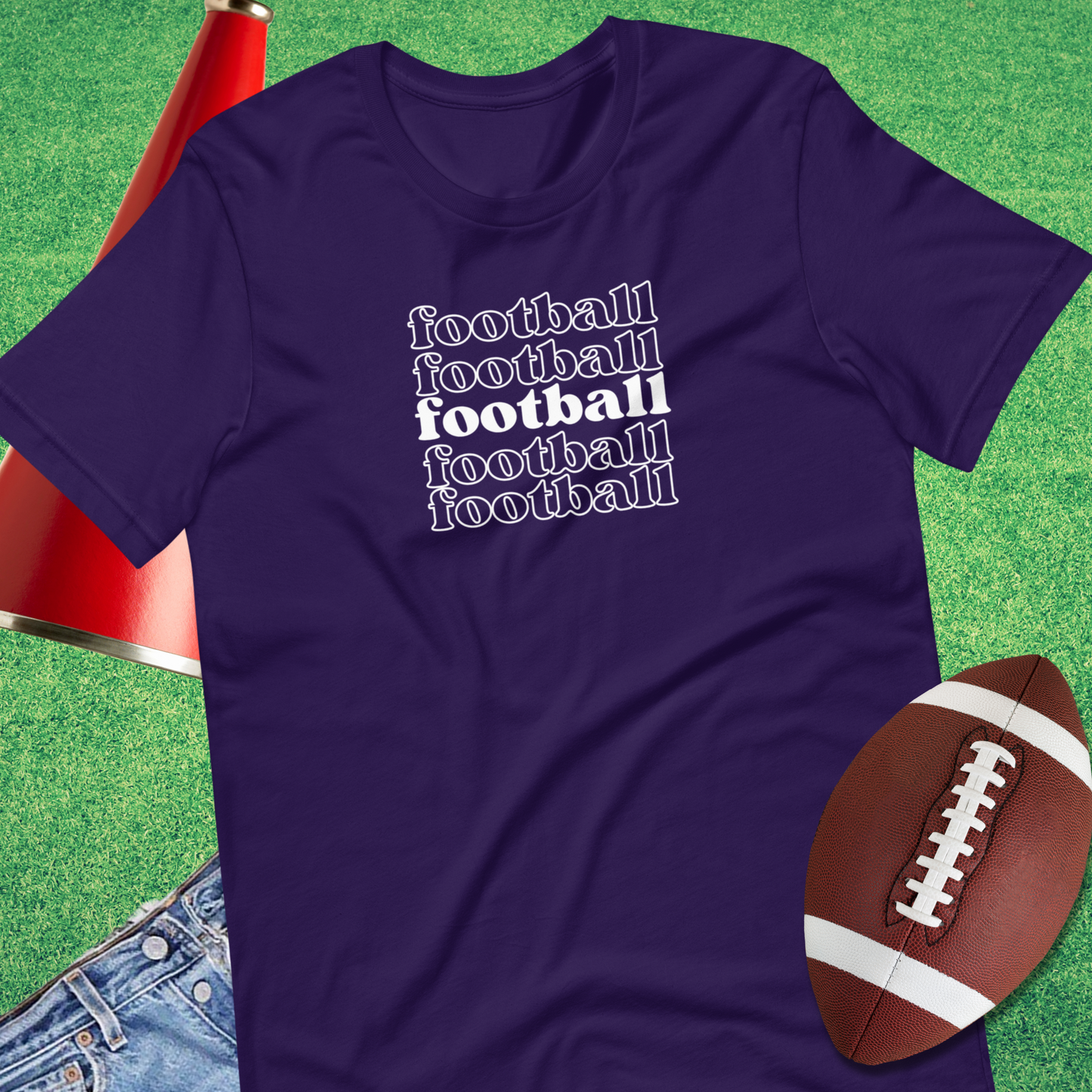 Football on Repeat T-Shirt