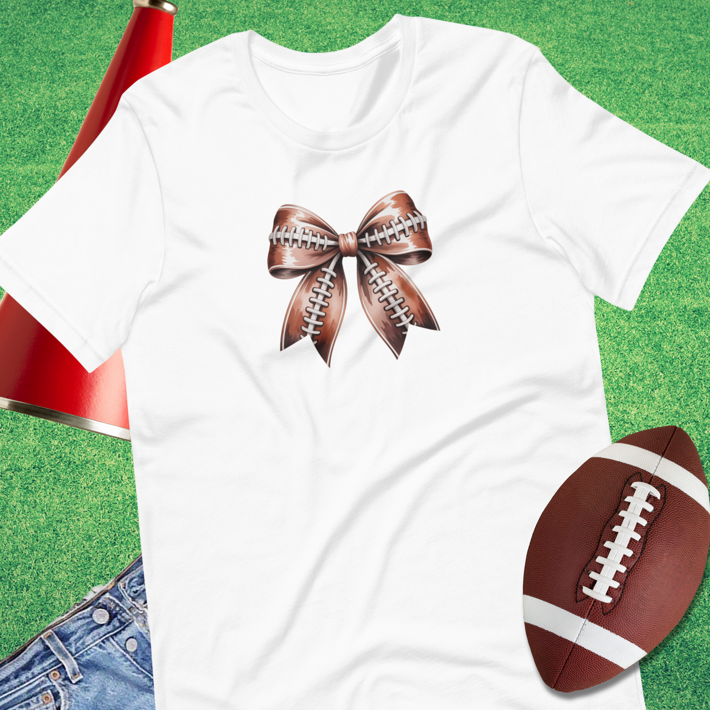 Football Bow T-Shirt