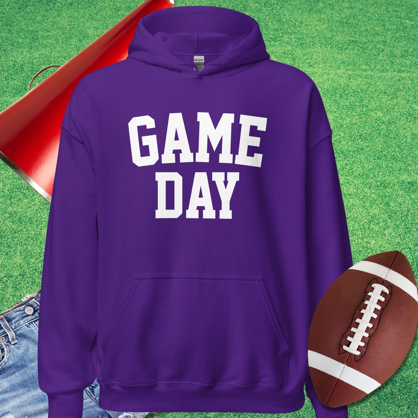 Game Day Hoodie in Purple - Football Sideline Hoodie by Sideline Gods