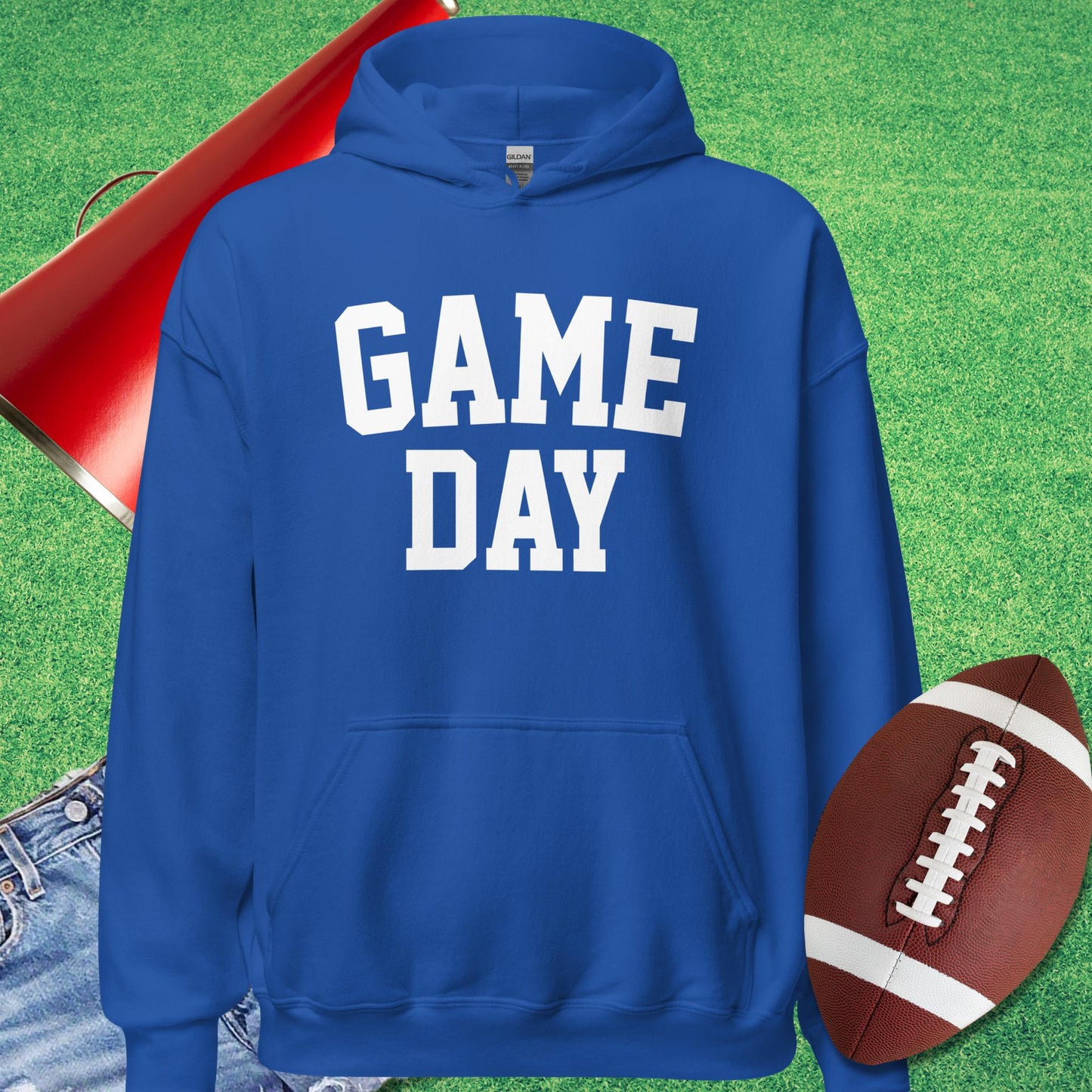Game Day Hoodie in Royal - Football Tailgating [product_type} by Sideline Gods