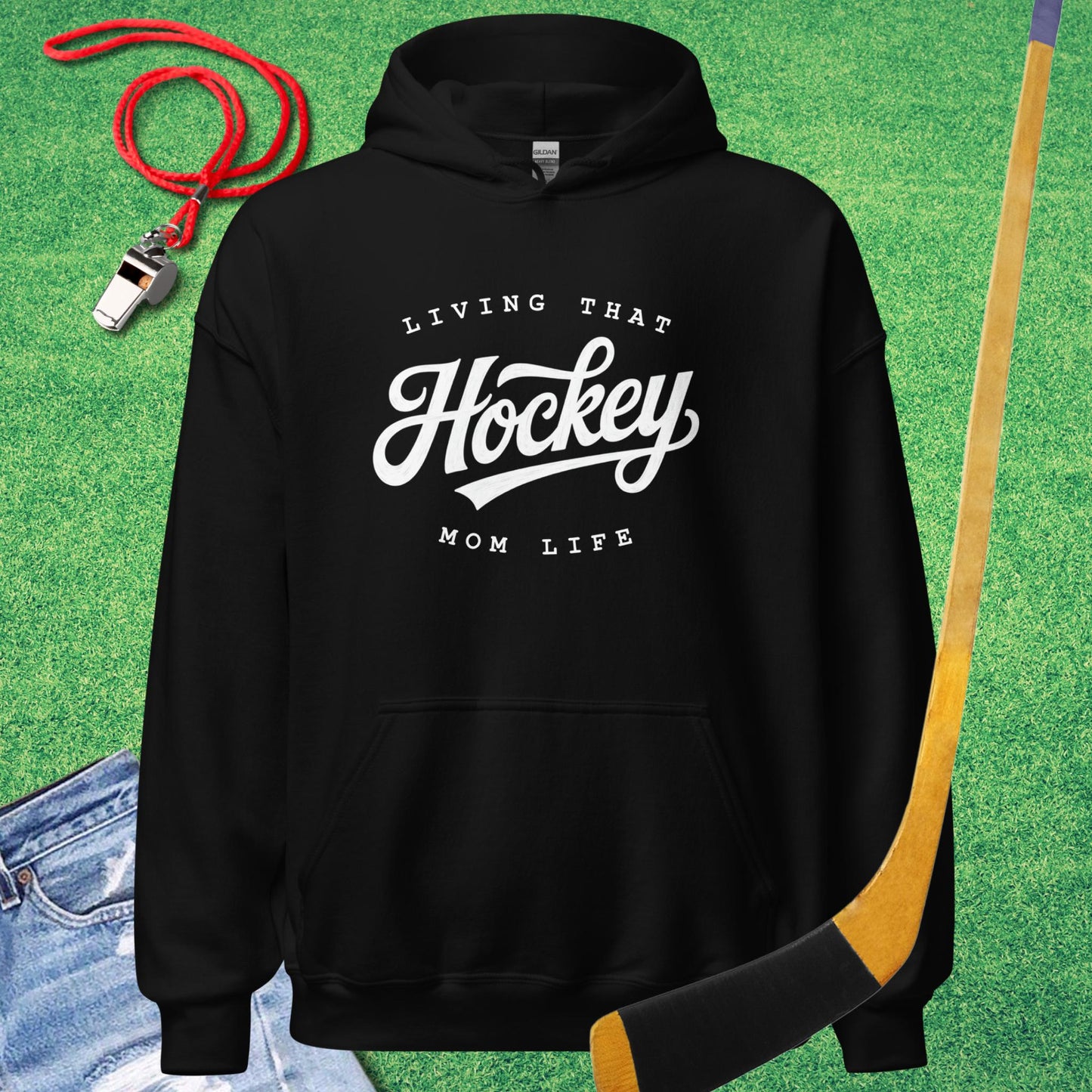 Living That Hockey Mom Life Hoodie
