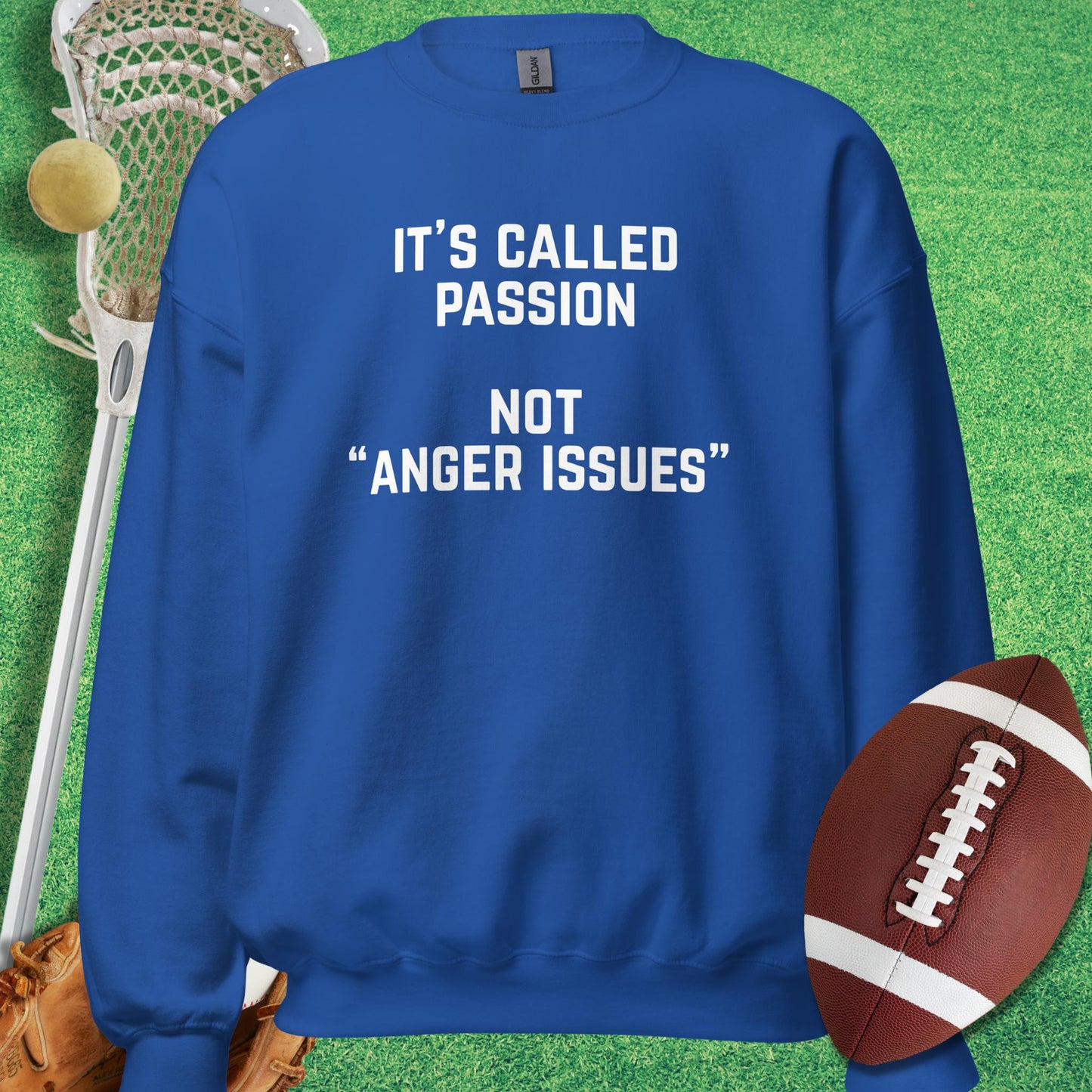 It's Called Passion Sweatshirt in Royal - funny sideline Sweatshirt | Sideline Gods