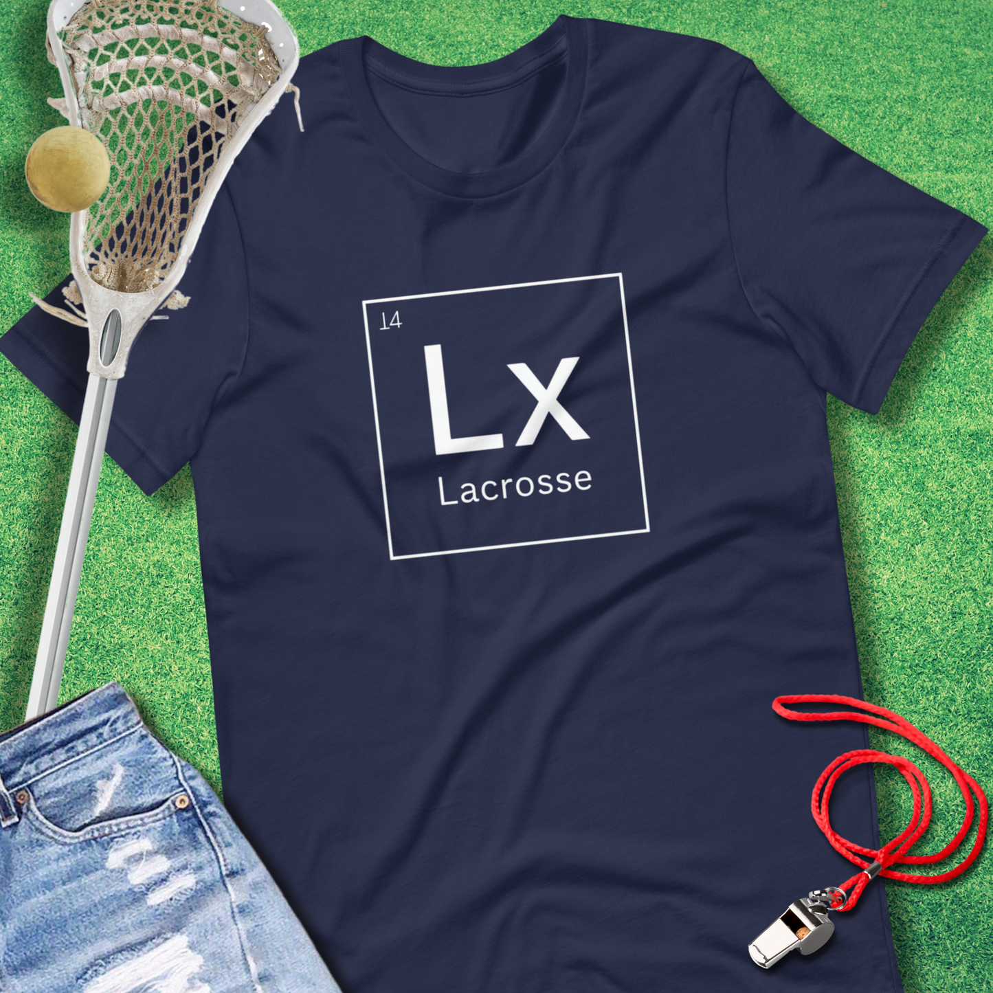 Lacrosse Element T-Shirt in Navy - Best Lacrosse T-Shirt | Sideline Gods