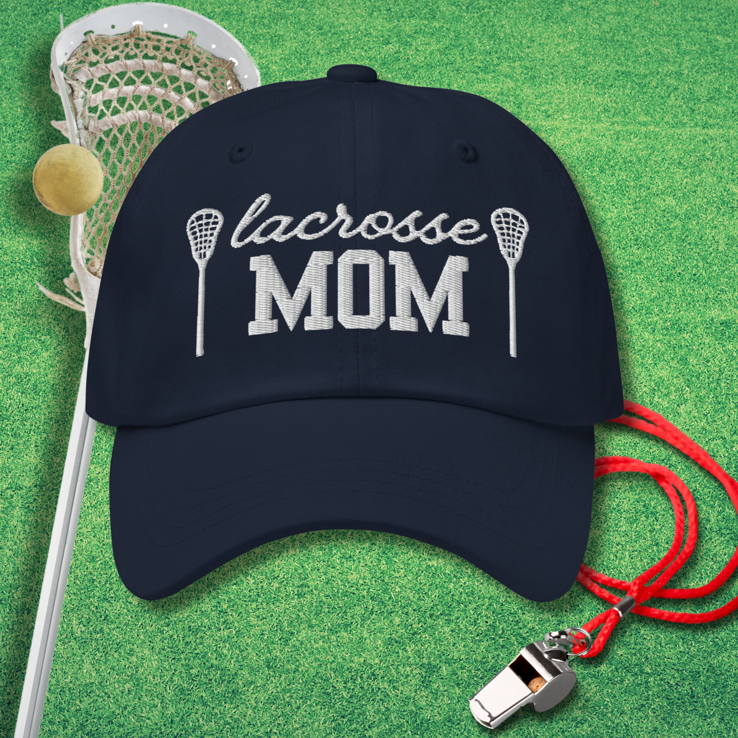 Lacrosse Mom Icon Hat in Navy - Sideline Mom Hat | Sideline Gods