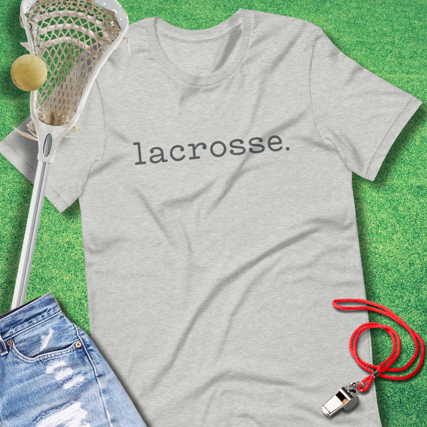 Lacrosse Period T-Shirt in Athletic Heather - Best Lacrosse T-Shirt | Sideline Gods