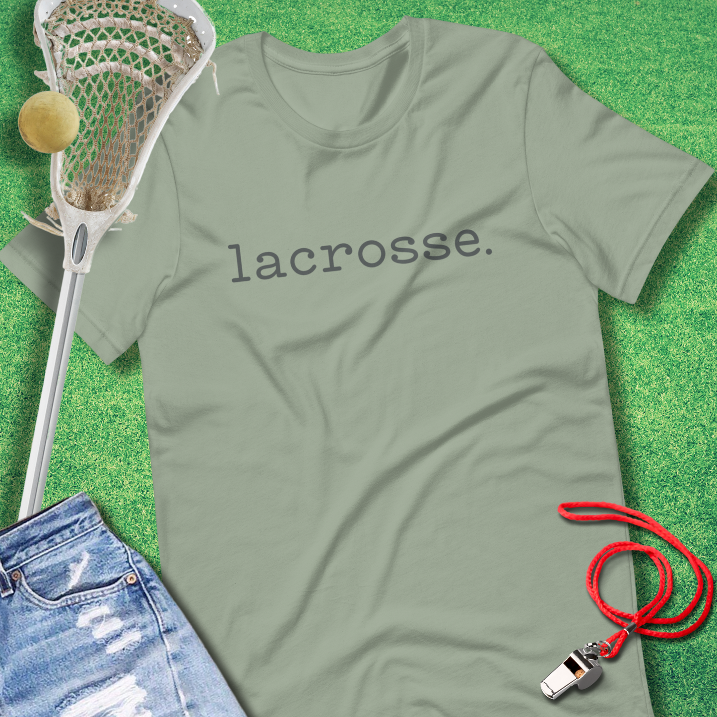 Lacrosse Period T-Shirt in Sage - Lax T-Shirt | Sideline Gods