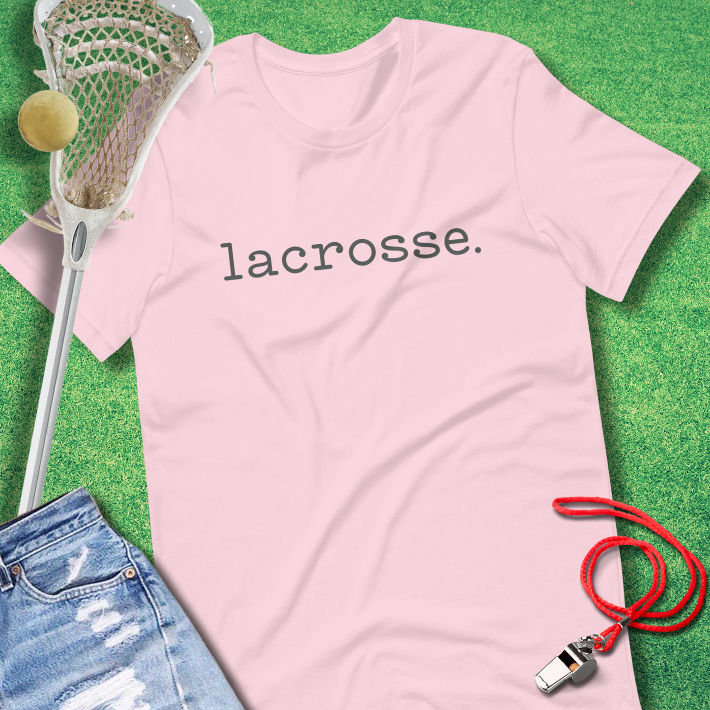 Lacrosse Period T-Shirt in Soft Pink - Classic Lacrosse Gear | Sideline Gods
