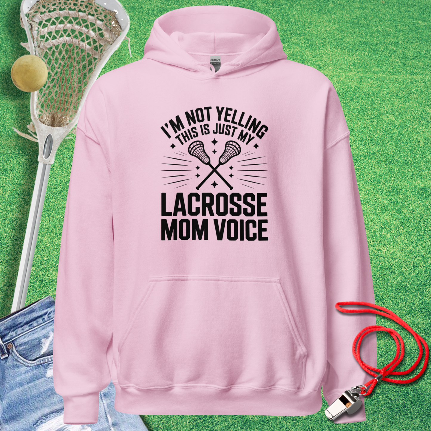 This is My Lacrosse Mom Voice Hoodie