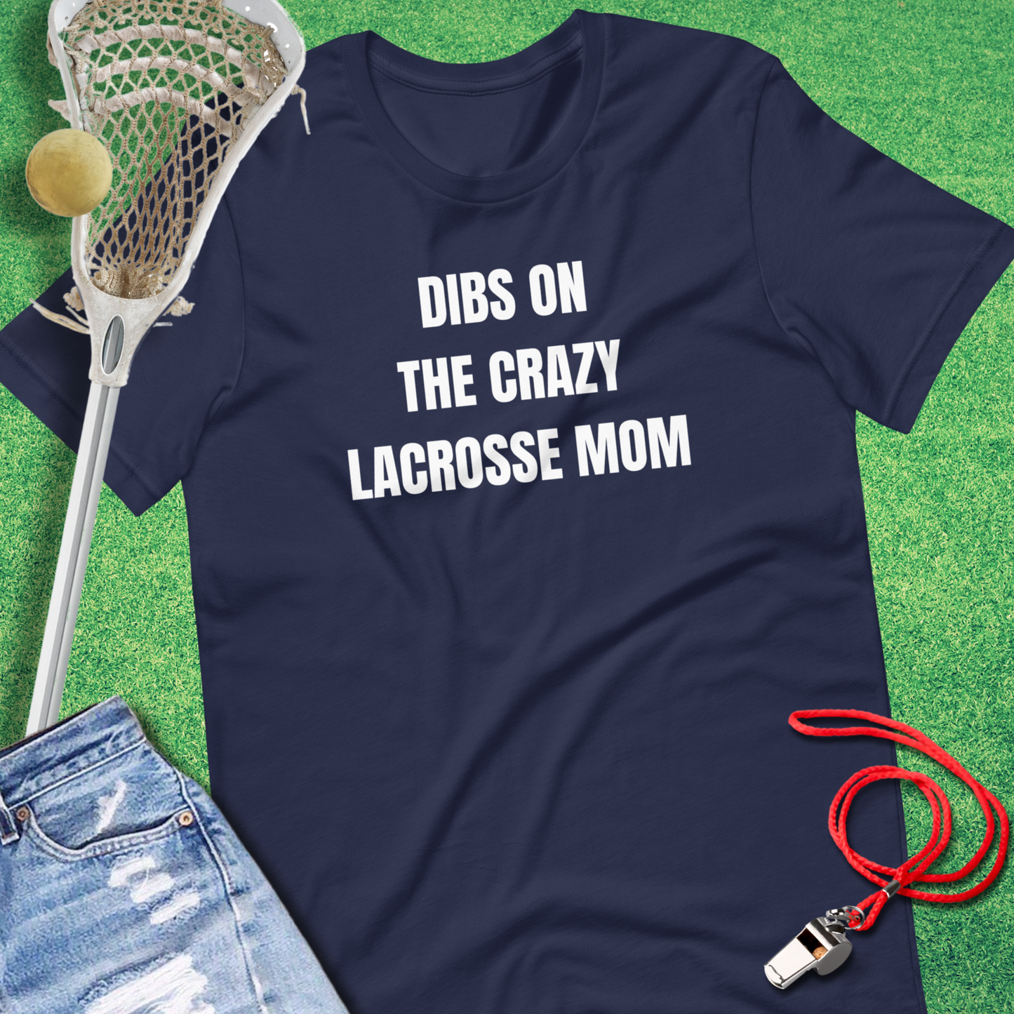 Gift t-shirt for lacrosse players and families with humorous slogan