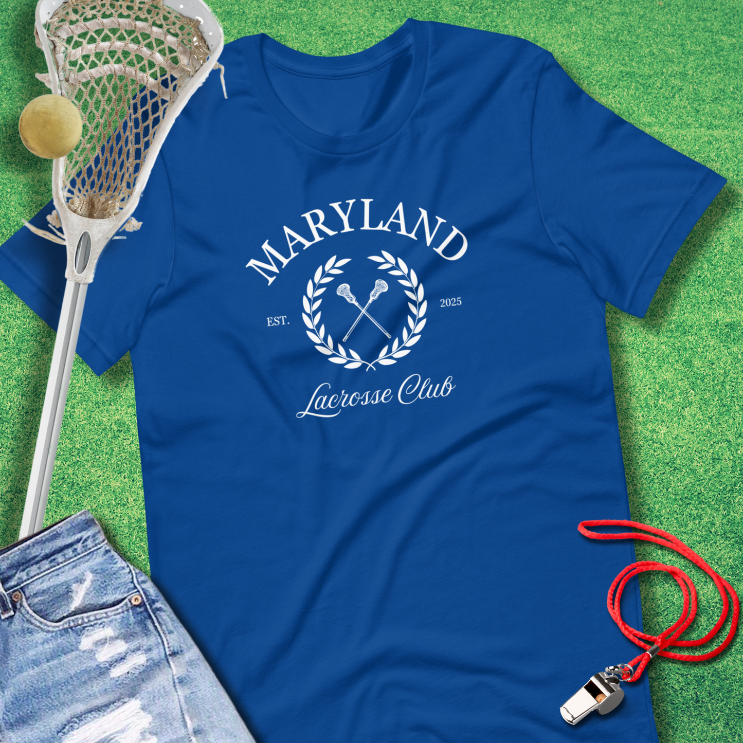 Maryland Lacrosse Club T-Shirt in True Royal - Lacrosse Maryland T-Shirt | Sideline Gods
