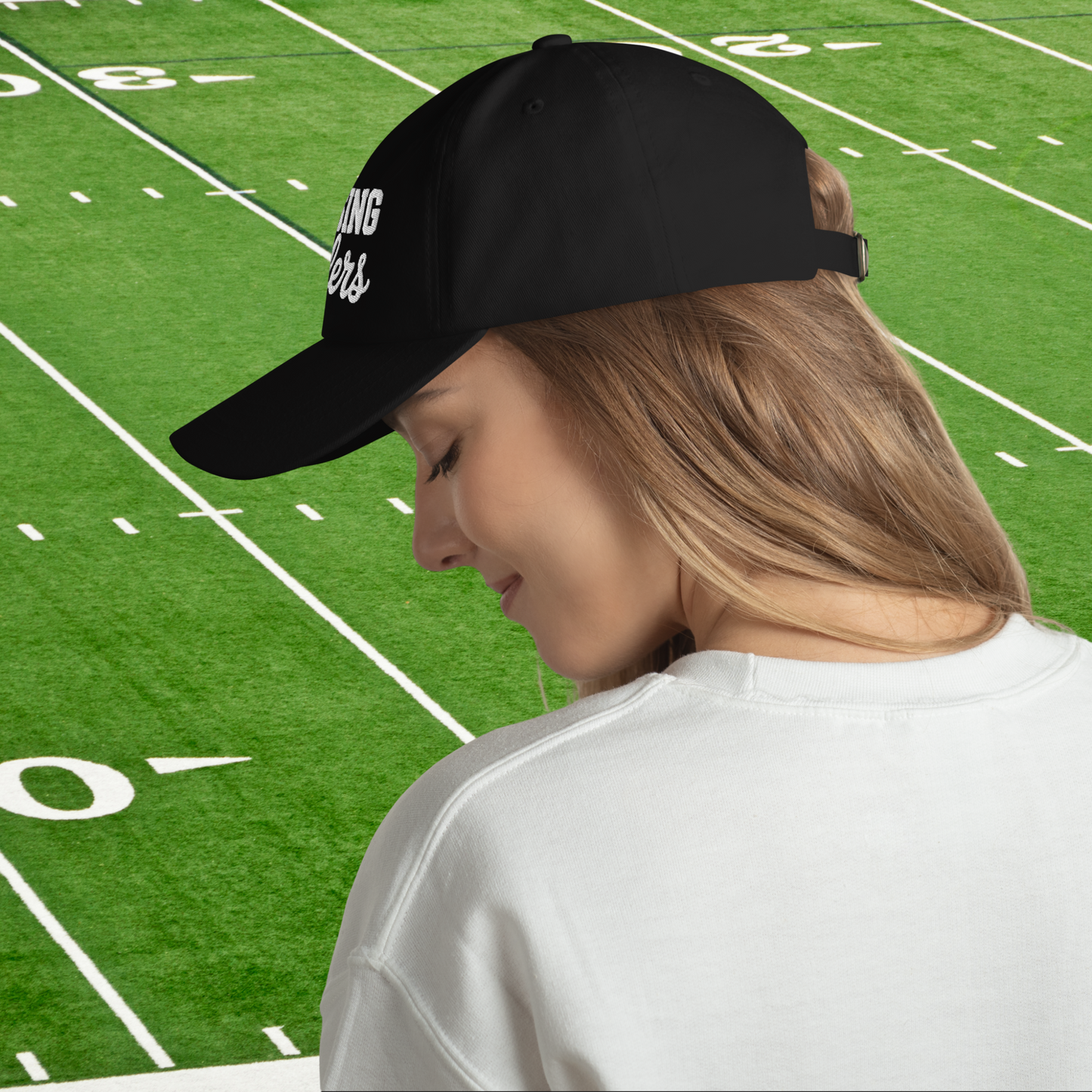 Raising Ballers Dad Hat in - Volleyball Parent Spirit | Sideline Gods