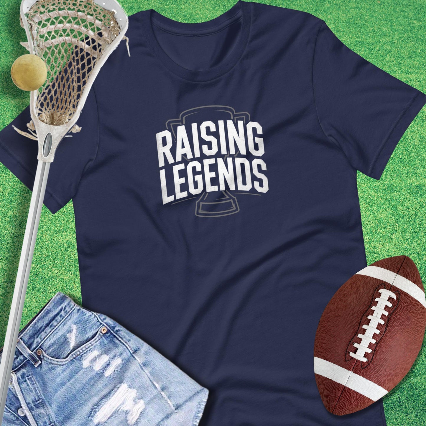 Raising Legends T-Shirt in Navy - Football Parent Tailgating T-Shirt | Sideline Gods