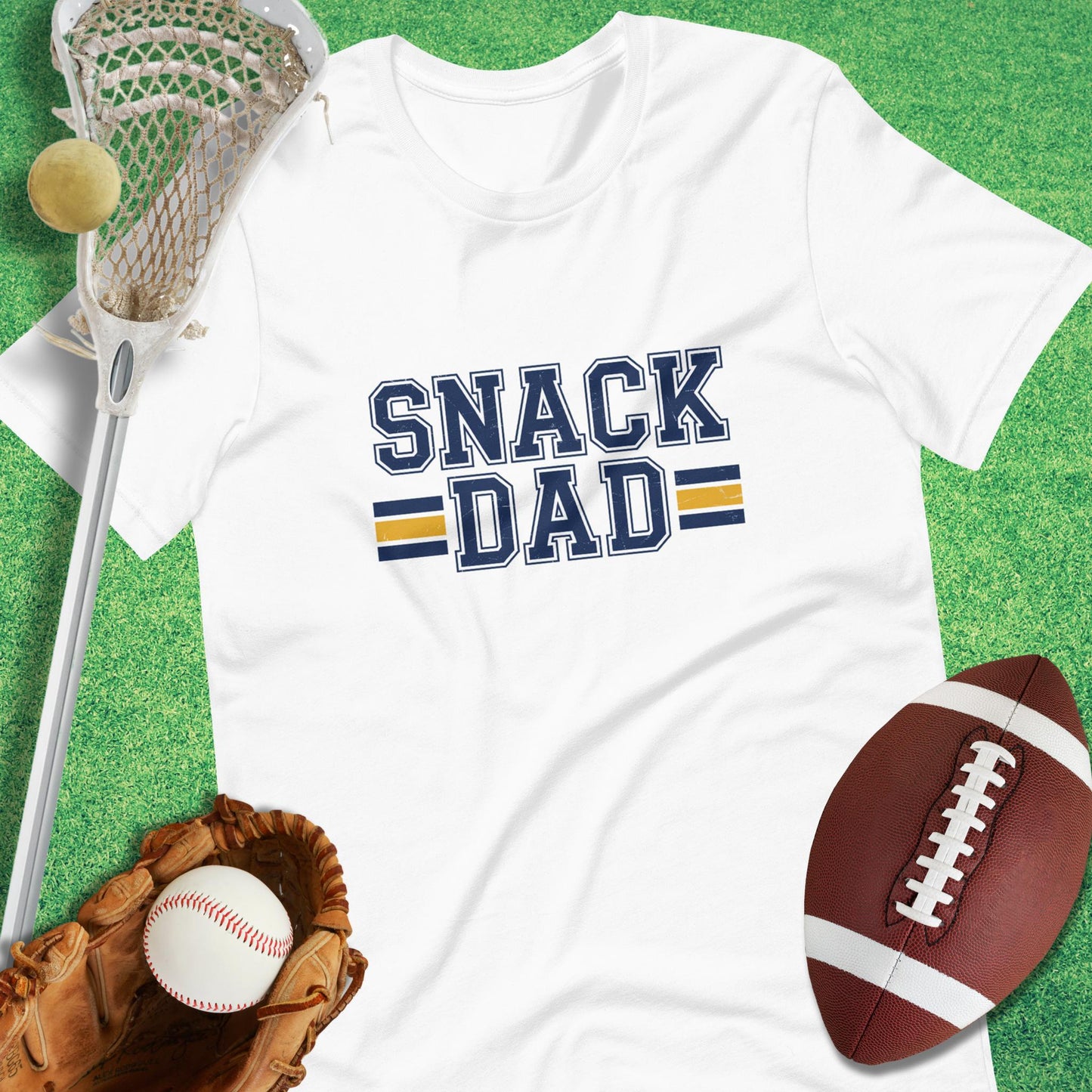 Snack Dad T-Shirt in White - Game Day Dad T-Shirt | Sideline Gods