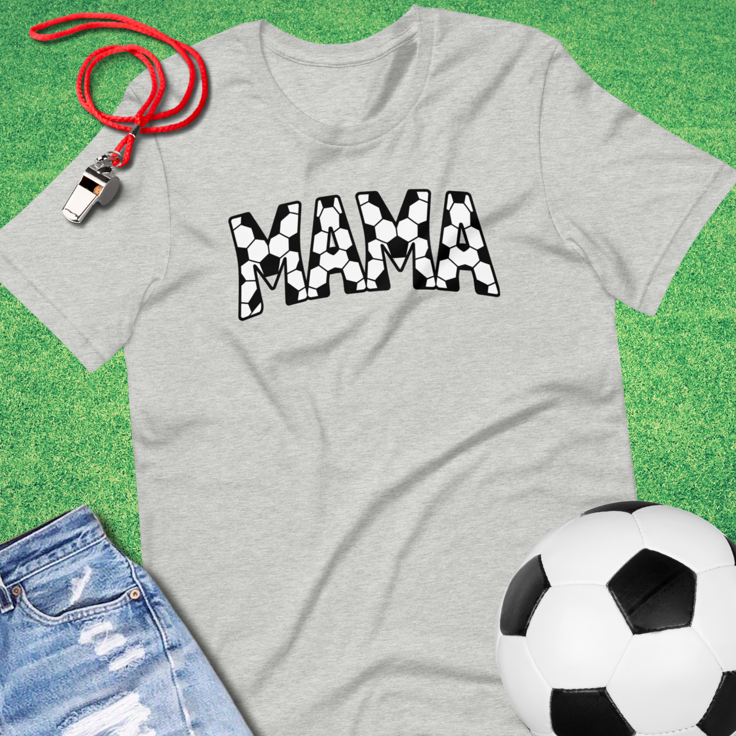 Soccer Mama T-Shirt in Athletic Heather - Best Soccer Mom T-Shirt | Sideline Gods