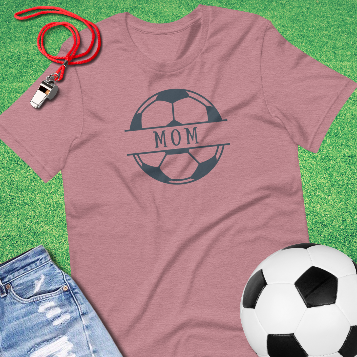 Soccer Mom T-shirt in Heather Orchid - Soccer Mom Gift | Sideline Gods