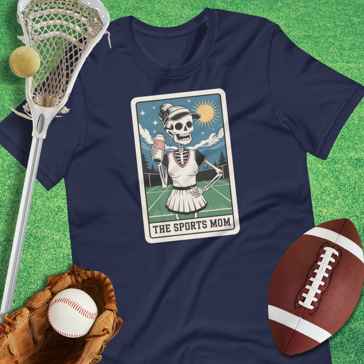 Sports Mom Tarot Card T-Shirt in Navy - Cute Sports Mom T-Shirt | Sideline Gods
