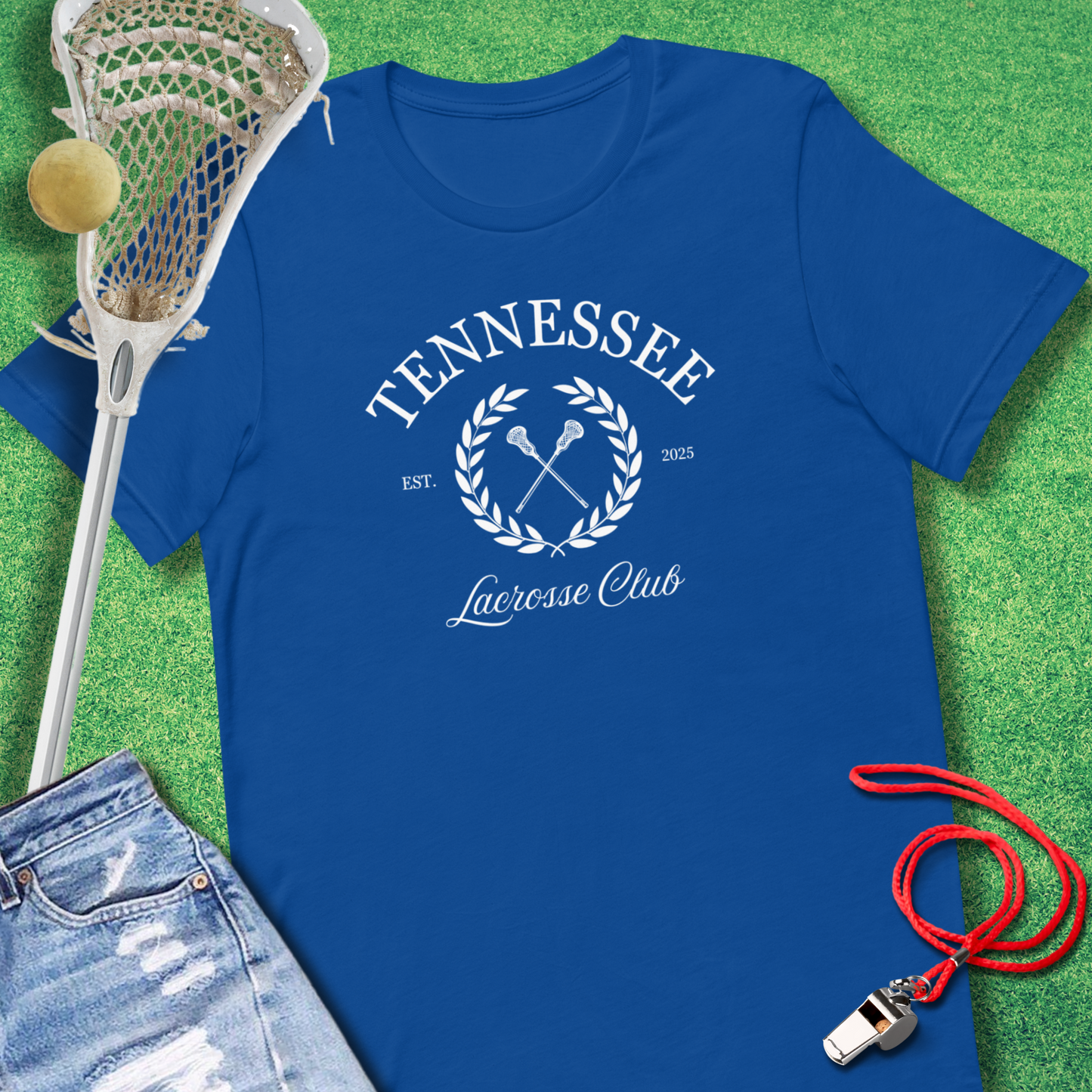 Tennessee Lacrosse Club T-Shirt in True Royal - Tennessee Lax Club T-Shirt | Sideline Gods