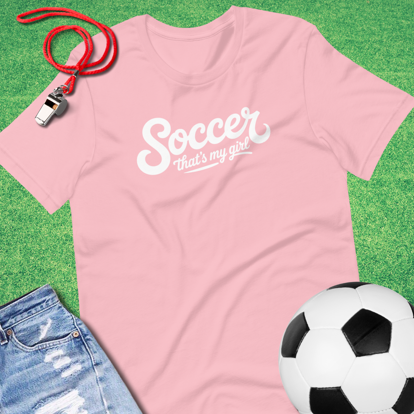 That's My Girl Soccer T-Shirt in Pink - Cute Soccer Mom T-Shirt | Sideline Gods