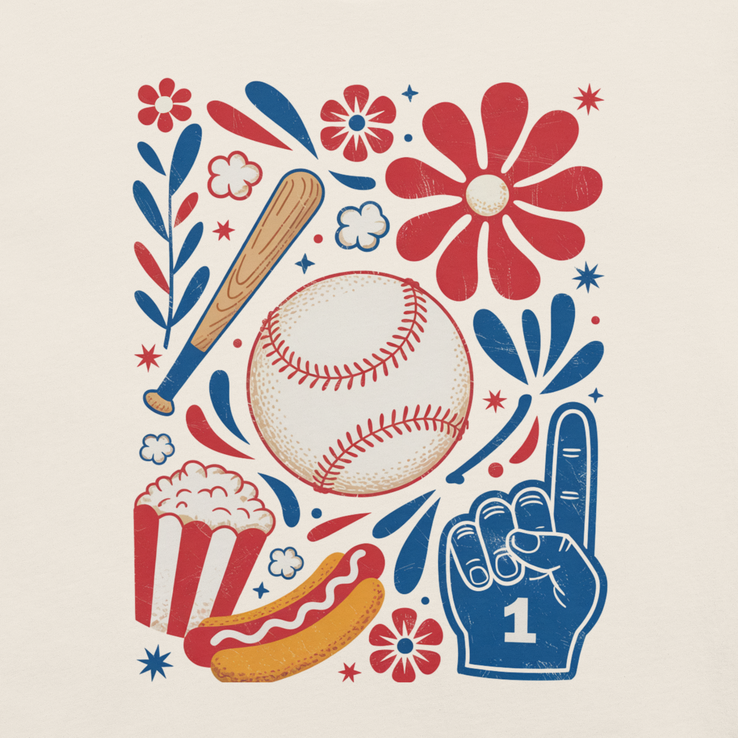 Art Deco Baseball T-Shirt