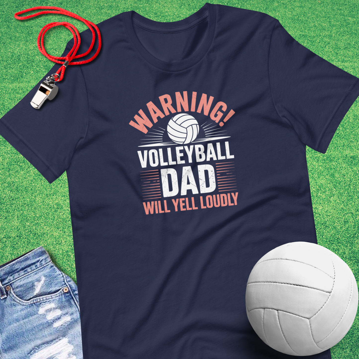 Volleyball Dad Warning T-Shirt