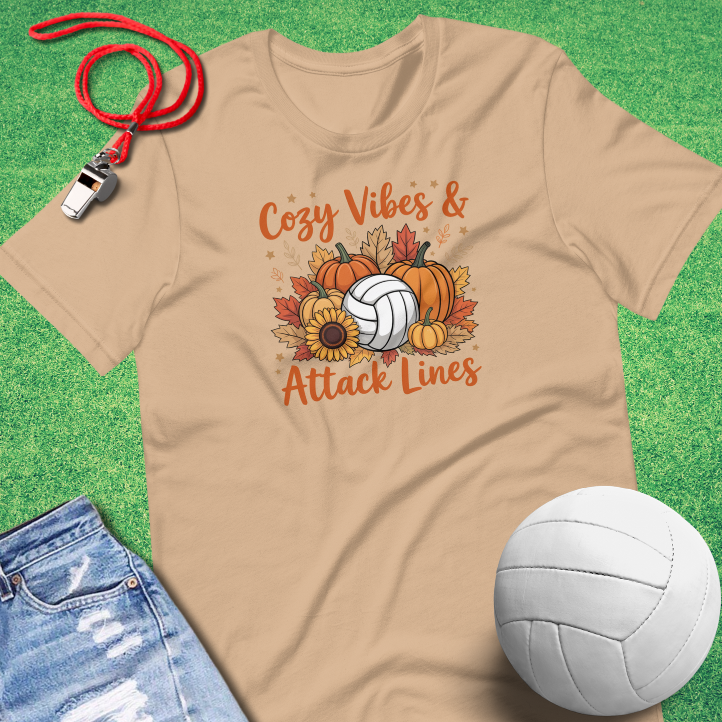 Cozy Volleyball Vibes T-Shirt