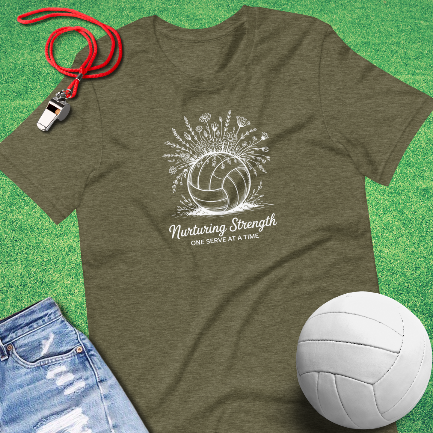 Volleyball & Wildflowers T-Shirt