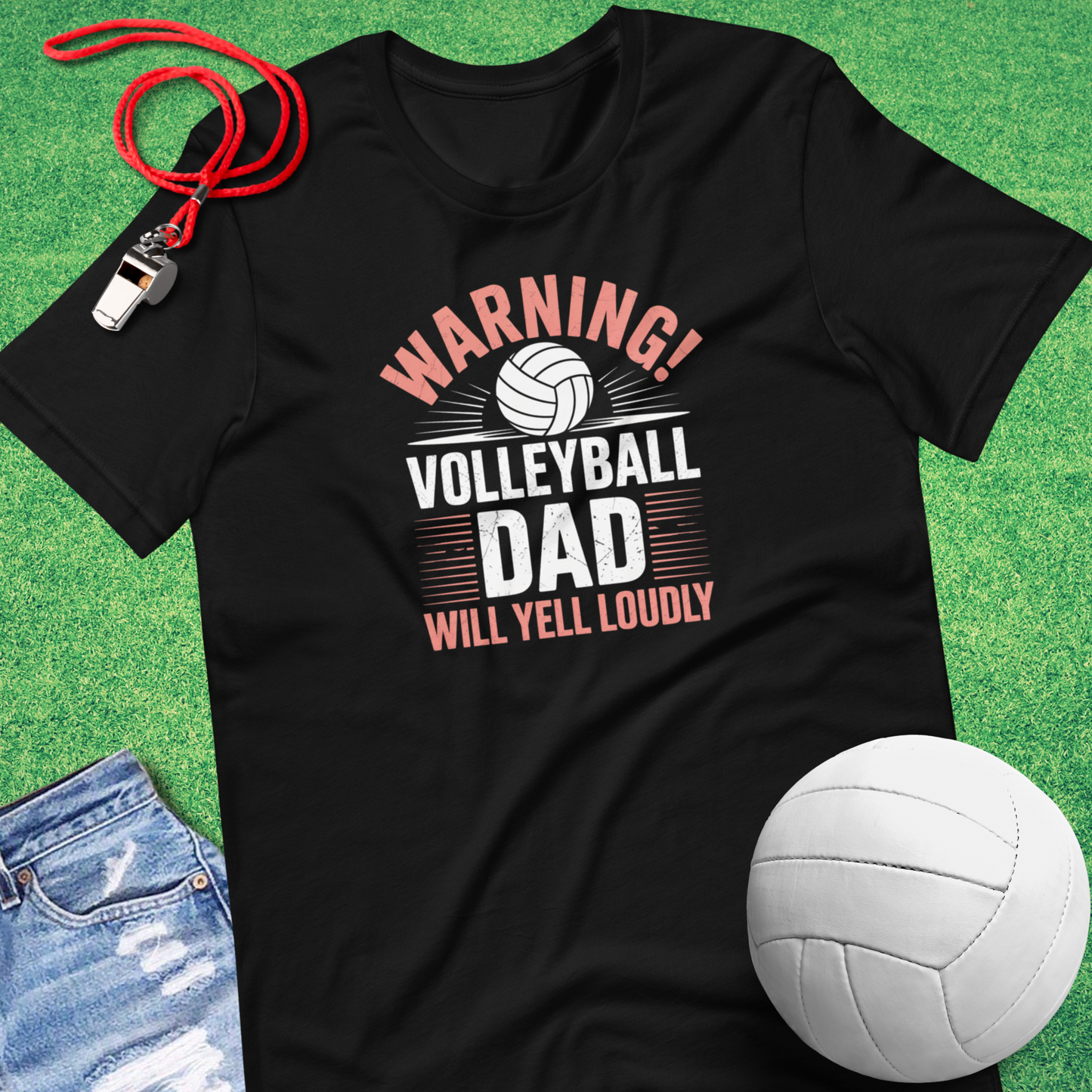 Volleyball Dad Warning T-Shirt