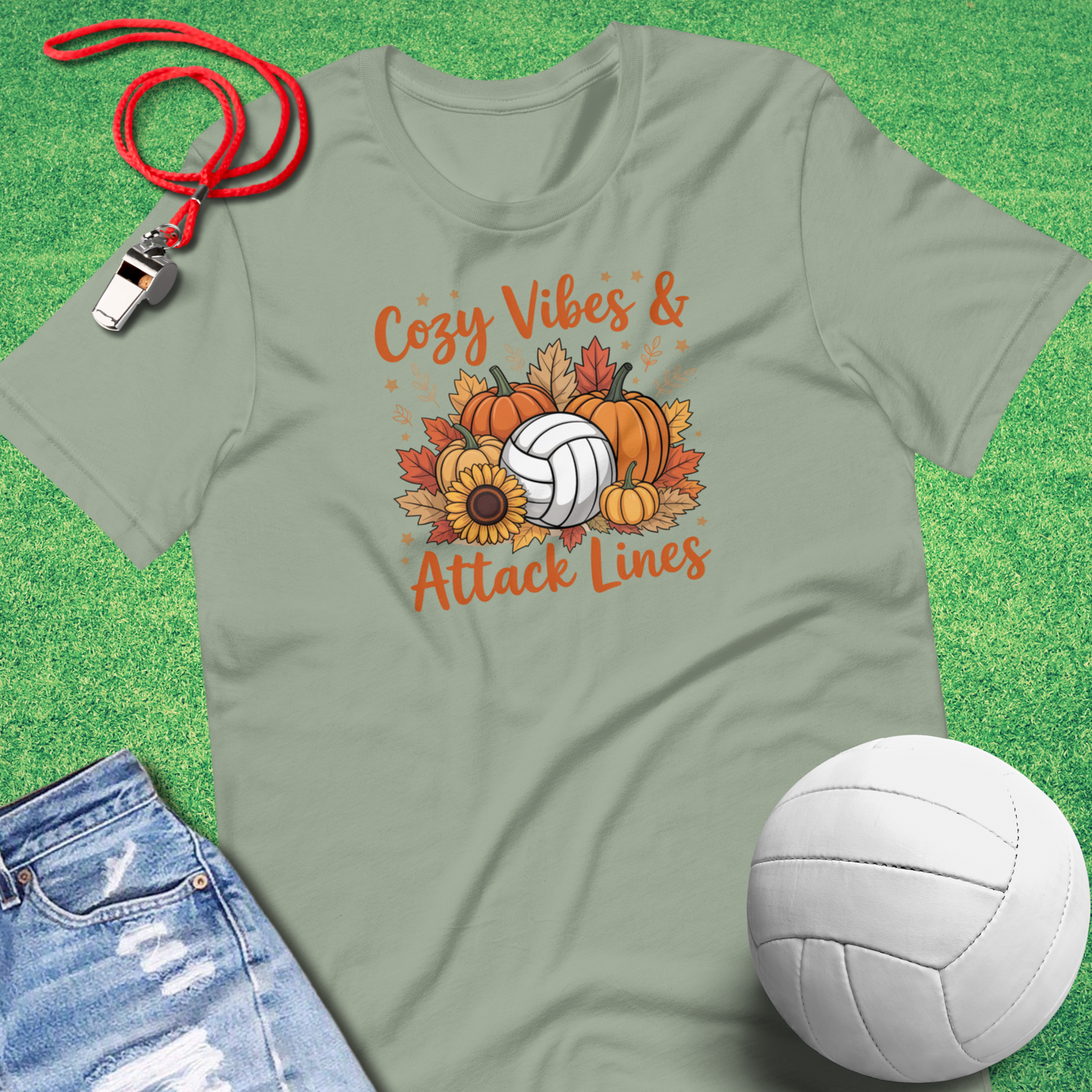 Cozy Volleyball Vibes T-Shirt